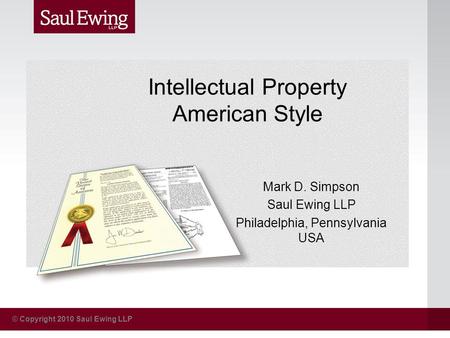 Intellectual Property American Style