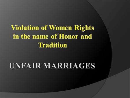 Early Marriages Early marriage is a marriage of children and adolescence below the age of 18.