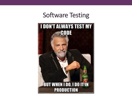 Software Testing.