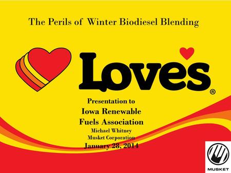 The Perils of Winter Biodiesel Blending