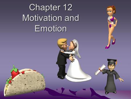 Chapter 12 Motivation and Emotion
