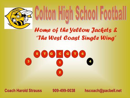 Colton High School Football