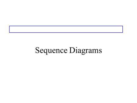 Sequence Diagrams.