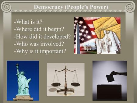 Democracy (People’s Power)