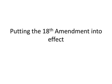 Putting the 18 th Amendment into effect. 1.Formal implementation – Transfer of functions – Restructuring institutions/new institutions 2.Ongoing work.