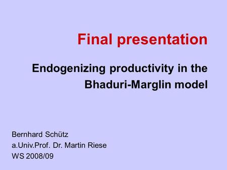 Endogenizing productivity in the Bhaduri-Marglin model