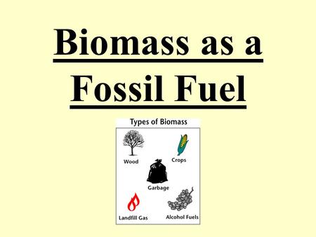Biomass as a Fossil Fuel. Biofuel (also called agrofuel) can be defined as solid, liquid, or gas fuel consisting of, or derived from biomass. Biofuels.