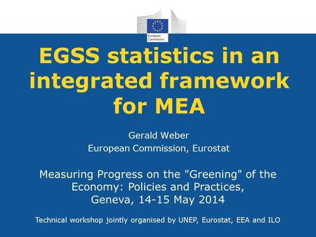 EGSS statistics in an integrated framework for MEA