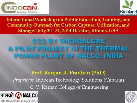 Prof. Ranjan R. Pradhan (PhD)