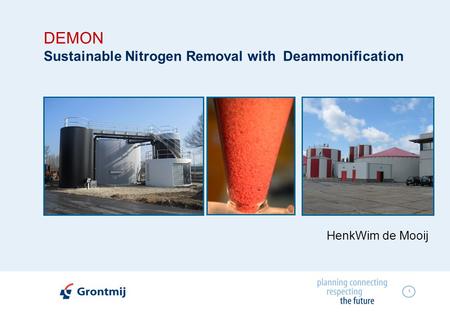 DEMON Sustainable Nitrogen Removal with Deammonification