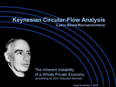 Keynesian Circular-Flow Analysis (Labor-Based Macroeconomics) The Inherent Instability of a Wholly Private Economy (according to John Maynard Keynes)