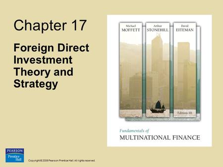 Foreign Direct Investment Theory and Strategy