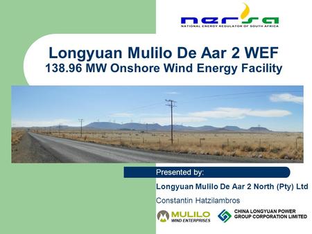 Longyuan Mulilo De Aar 2 WEF MW Onshore Wind Energy Facility