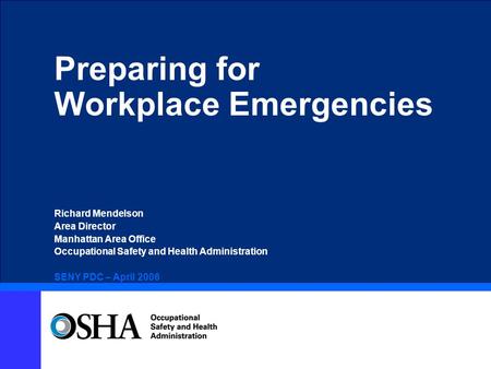 Workplace Emergencies