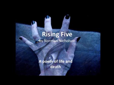 Rising Five by Norman Nicholson