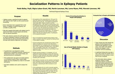 Purpose Epilepsy causes a significant burden to patients with regard to their health as well as psychosocial functioning. Some researchers have suggested.
