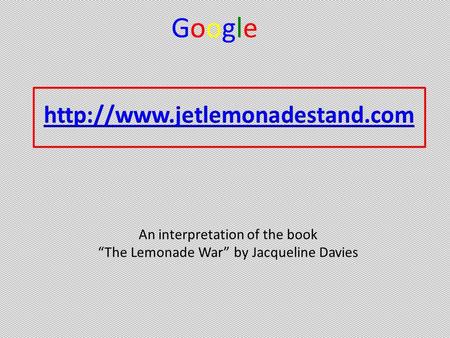 Google  An interpretation of the book