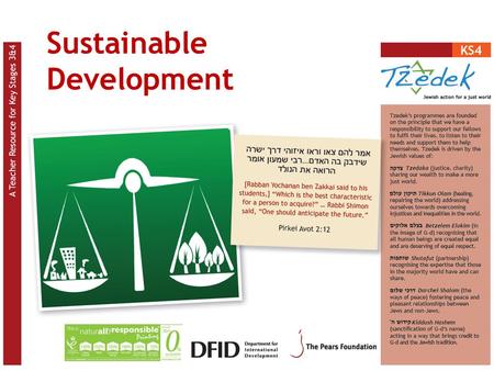 Sustainable Development. Sustainability is the capacity to endure. For humans it is the potential for long-term health and wellbeing, which in turn depends.