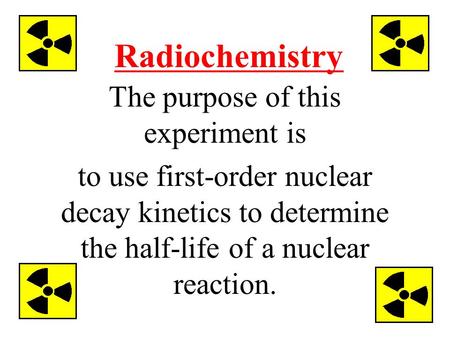 The purpose of this experiment is