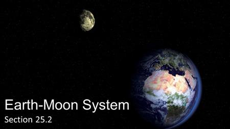 Earth-Moon System Section 25.2.