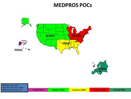 MEDPROS POCs WRMC NRMC SRMC PRMC ERMC WRAMC Pacific RMC Western RMC