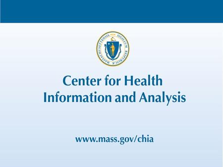 Massachusetts All-Payer Claims Database: Technical Assistance Group (TAG) February 12, 2013.