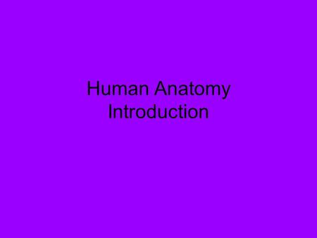 Human Anatomy Introduction. What is Anatomy? Study of the STRUCTURE of the Human Body Closely related to PHYSIOLOGY! Physiology is the study of the FUNCTION.