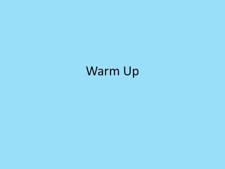 Warm Up. Two-Variable Data – 1.6 Definitions One-variable data : A data set that measures only one trait. Ex: Age Two-Variable Data: Measures two traits,