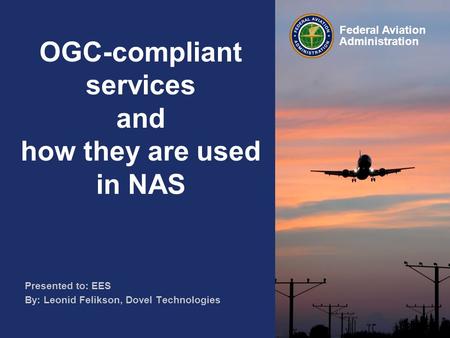 OGC-compliant services and how they are used in NAS