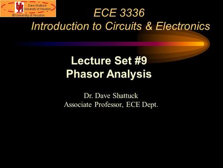 ECE 3336 Introduction to Circuits & Electronics