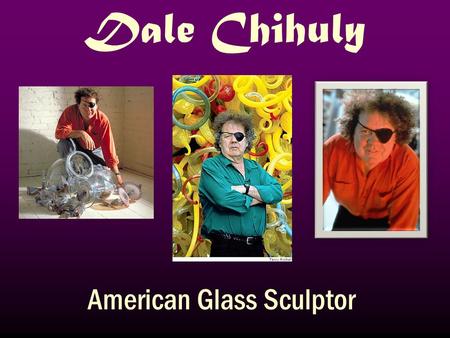Dale Chihuly American Glass Sculptor. Glass Chandelier.