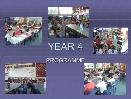 YEAR 4 PROGRAMME. Introductions  Mrs. Dale - syndicate leader/teacher in 5D and teacher in charge of the Library.  Mrs. Langford - 5E  Mrs. Samuel.