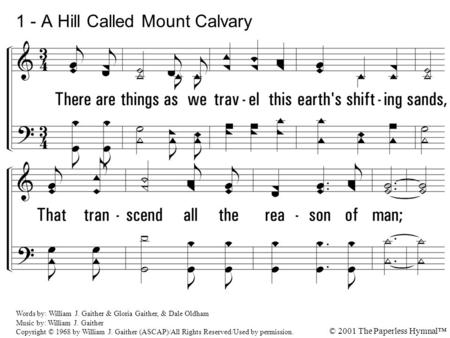 1 - A Hill Called Mount Calvary