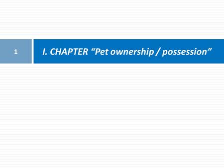 Ι. CHAPTER “Pet ownership / possession” 1. © VPRC : June 2013 PET OWNERSHIP / POSSESSION 2 Do you own any pet, dog or cat? (Total sample, %)