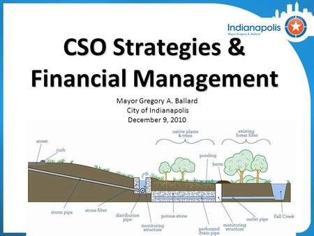 CSO Strategies & Financial Management Mayor Gregory A. Ballard City of Indianapolis December 9, 2010.