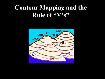 Contour Mapping and the Rule of “V’s”