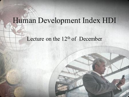 Human Development Index HDI