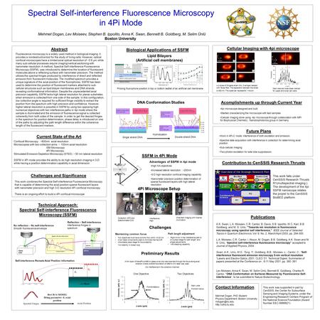 Spectral Self-interference Fluorescence Microscopy in 4Pi Mode Mehmet Dogan, Lev Moiseev, Stephen B. Ippolito, Anna K. Swan, Bennett B. Goldberg, M. Selim.