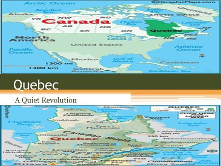 Quebec A Quiet Revolution. The French Influence in Quebec In the 1530s Jacques Cartier a French explorer, sailed up the St. Lawrence River near today’s.