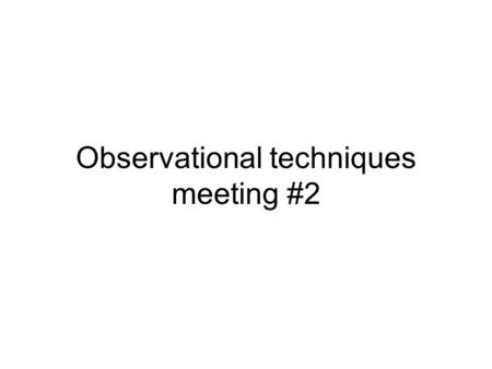 Observational techniques meeting #2. Good use for diffraction: exoplanets.