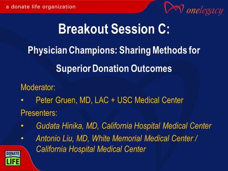 Moderator: Peter Gruen, MD, LAC + USC Medical Center Presenters: Gudata Hinika, MD, California Hospital Medical Center Antonio Liu, MD, White Memorial.