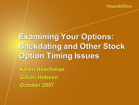 stock options backdating sarbanes oxley