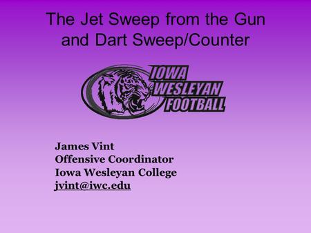 The Jet Sweep from the Gun and Dart Sweep/Counter