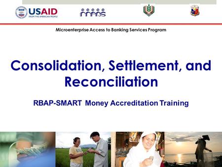 Consolidation, Settlement, and Reconciliation