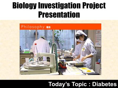 Biology Investigation Project Presentation