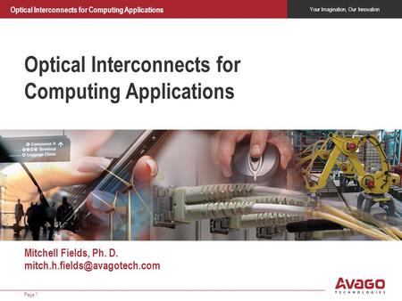 Optical Interconnects for Computing Applications