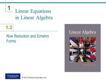 Linear Equations in Linear Algebra