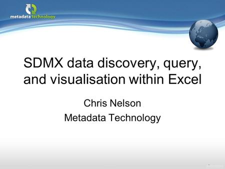 SDMX data discovery, query, and visualisation within Excel
