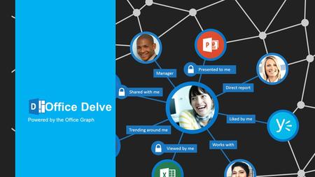 Office Delve Powered by the Office Graph. Stay In the Know Find What you Need Discover New Connections Connect with the right experts and learn more about.