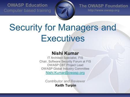 Security for Managers and Executives